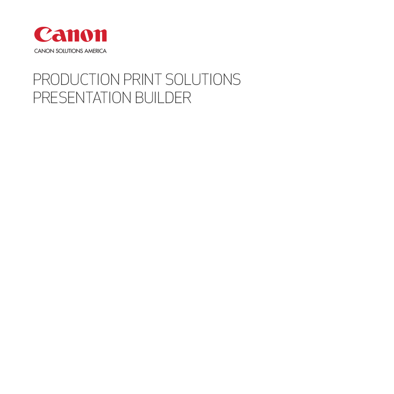 Canon Presentation Builder